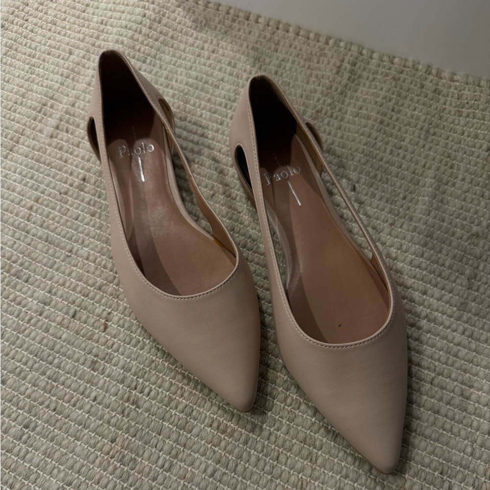 Paolo Nordstrom Women's Blush Pink/Nude Pointy Flats